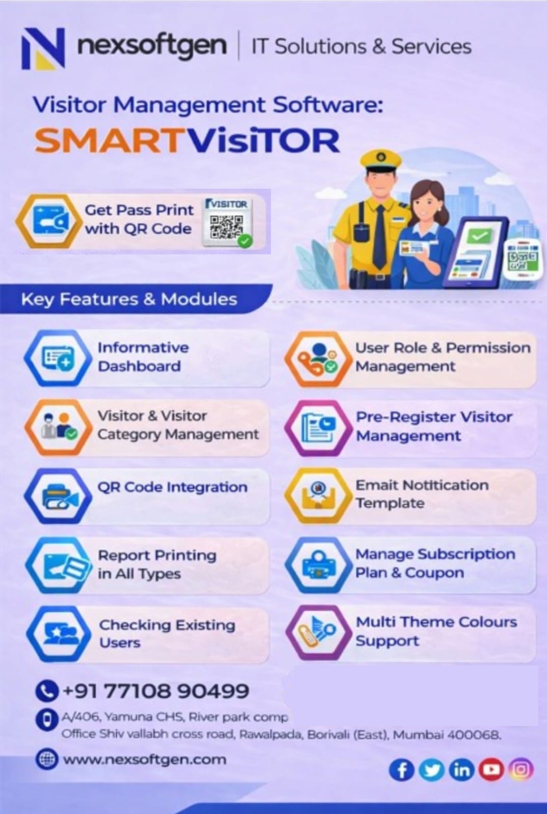 Visitor Management System Dashboard